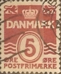 Sellos de Europa - Dinamarca -  Intercambio 0,25 usd 5 ore 1938