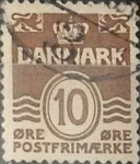Stamps : Europe : Denmark :  Intercambio 0,25 usd 10 ore 1937