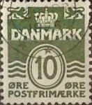 Stamps Denmark -  Intercambio 0,20 usd 10 ore 1950