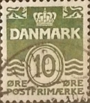 Sellos de Europa - Dinamarca -  Intercambio 0,20 usd 10 ore 1950
