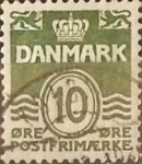 Stamps Denmark -  Intercambio 0,20 usd 10 ore 1950