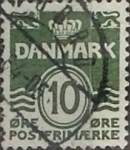 Stamps Denmark -  Intercambio 0,20 usd 10 ore 1950