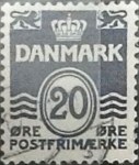 Sellos de Europa - Dinamarca -  Intercambio 0,20 usd 20 ore 1974
