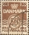 Stamps Denmark -  Intercambio 0,20 usd 50 ore 1974