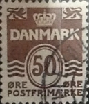 Stamps Denmark -  Intercambio 0,20 usd 50 ore 1974