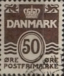 Stamps : Europe : Denmark :  Intercambio 0,20 usd 50 ore 1974