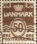 Stamps : Europe : Denmark :  Intercambio 0,20 usd 50 ore 1974