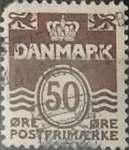 Stamps Denmark -  Intercambio 0,20 usd 50 ore 1974
