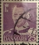 Stamps : Europe : Denmark :  Intercambio 0,20 usd 25 ore 1955