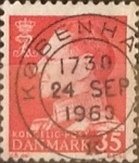 Stamps : Europe : Denmark :  Intercambio 0,20 usd 35 ore 1963