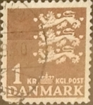 Stamps Denmark -  Intercambio 0,20 usd 1 krone 1946