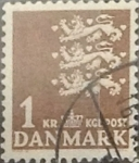 Sellos de Europa - Dinamarca -  Intercambio 0,20 usd 1 krone 1946