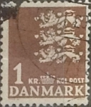 Sellos de Europa - Dinamarca -  Intercambio 0,20 usd 1 krone 1946