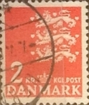Stamps Denmark -  Intercambio 0,20 usd 2 krone 1947