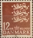 Sellos de Europa - Dinamarca -  Intercambio 0,55 usd 12 krone 1981