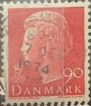 Stamps Denmark -  Intercambio 0,20 usd 90 ore  1974