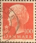Sellos de Europa - Dinamarca -  Intercambio 0,20 usd 100 ore  1976