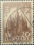 Stamps Denmark -  Intercambio 0,20 usd 20 ore 1953