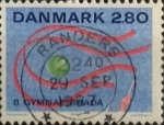 Stamps Denmark -  Intercambio 0,25 usd 2,80 krone 1987