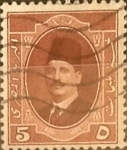 Stamps Egypt -  Intercambio 0,20 usd 5 miles. 1923