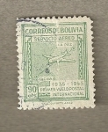 Stamps Bolivia -  Primer vuelo postal internacional