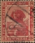 Stamps : Africa : Egypt :  Intercambio 0,20 usd 5 miles. 1914