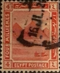 Stamps : Africa : Egypt :  Intercambio 0,75 usd 4 miles. 1914