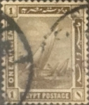 Stamps Egypt -  Intercambio 0,80 usd 1 miles. 1921