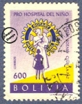 Stamps : America : Bolivia :  Construcción de un hospital de niños por iniciativa del Rotary de La Paz