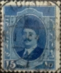 Stamps : Africa : Egypt :  Intercambio 0,20 usd 15 miles. 1923