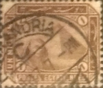 Stamps : Africa : Egypt :  Intercambio 0,20 usd 1 miles. 1888