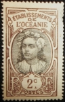 Stamps France -  Mujer Tahitiana