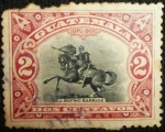 Stamps Guatemala -  Estatua de Justo Rufino Barrios