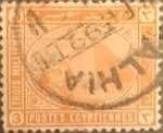 Stamps Egypt -  Intercambio 0,20 usd 3 miles. 1893