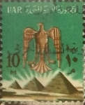 Stamps Egypt -  Intercambio 0,20 usd 10 miles. 1964