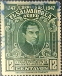 Stamps : America : El_Salvador :  Intercambio 0,20 usd 12 cents. 1948