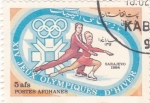 Sellos del Mundo : Asia : Afghanistan : patinaje artístico- Sarajevo 1984