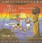 Stamps Chile -  ISLA  DE  PASCUA.  TERRITORIO  INSULAR  CHILENO.