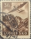 Stamps Slovakia -  Intercambio ma4xs 1,00 usd  3 k. 1939