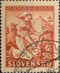 Stamps Slovakia -  Intercambio ma4xs 0,50 usd 5 k. 1939