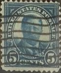 Sellos de America - Estados Unidos -  Intercambio 0,30 usd 5 cents. 1922