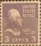 Sellos de America - Estados Unidos -  Intercambio 0,20 usd 3 cents. 1938