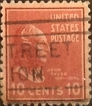 Sellos de America - Estados Unidos -  Intercambio 0,20 usd 10 cents. 1938