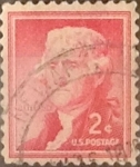 Sellos de America - Estados Unidos -  Intercambio 0,20 usd 2 cents. 1954