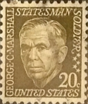 Stamps United States -  Intercambio 0,20 usd 20 cents. 1967