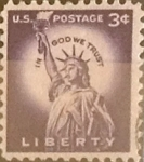 Stamps United States -  Intercambio 0,20 usd 3 cents. 1954