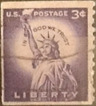 Stamps United States -  Intercambio 0,20 usd 3 cents. 1954