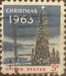 Stamps United States -  Intercambio 0,20 usd 5 cents. 1963