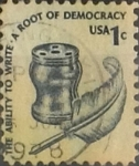 Stamps : America : United_States :  Intercambio 0,20 usd 1 cents. 1977