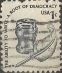Sellos de America - Estados Unidos -  Intercambio 0,20 usd 1 cents. 1977